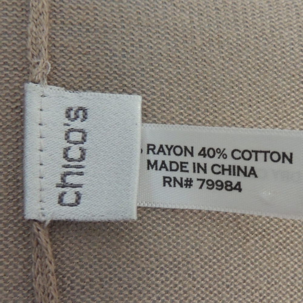 CHICO'S Tan Ruana - Picture 7 of 8